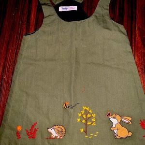 Cute dress with embroidered Rabbit by BeeBay 4T
